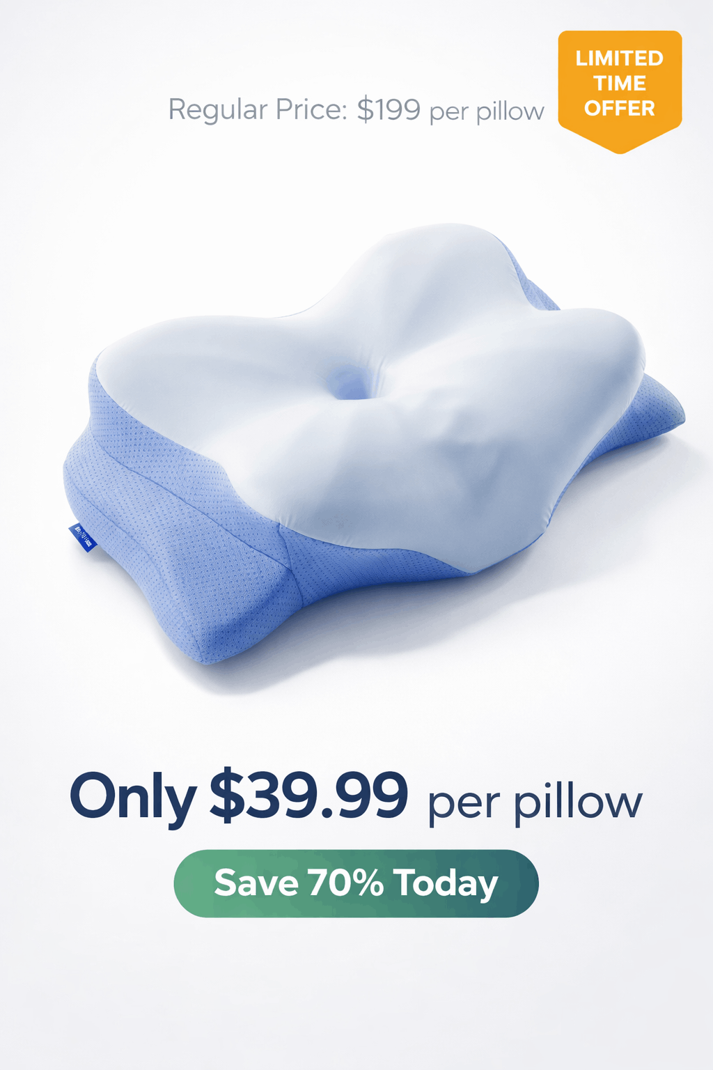 buy Derila Ergo pillow online with discounted price for better sleep and neck support